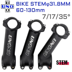 Peças De Força UNO MTB Riser 31,8mm Haste De Bicicleta 7/17/35 Graus Mesa De 60-130mm Alumínio Estrada