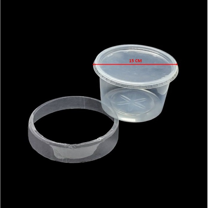 Kit 200 Cápsulas Abertas em PVC Termoencolhível 125mm X 30mm / 157mm X 30mm Cristal - Lacre Para Pote Plástico