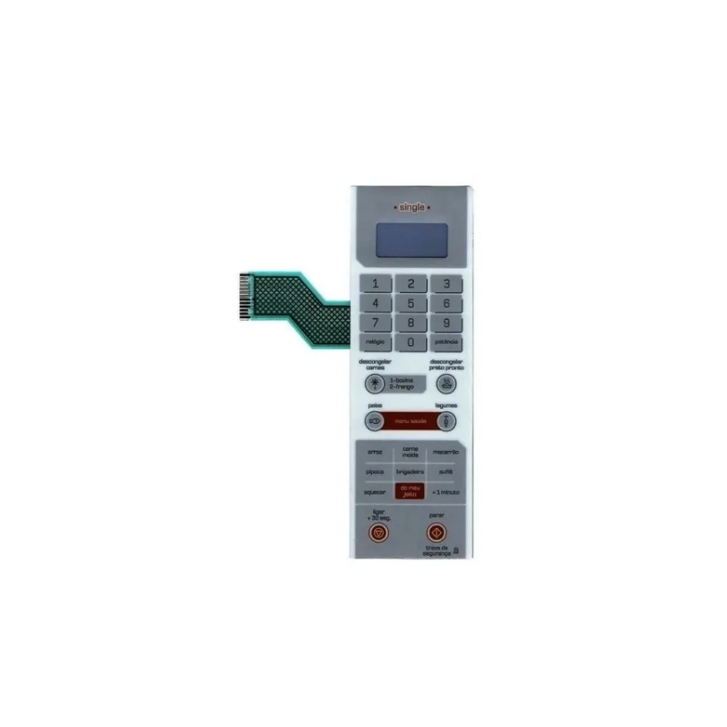 Membrana Teclado Microondas Brastemp Bms25ab -  Bms 25ab Single