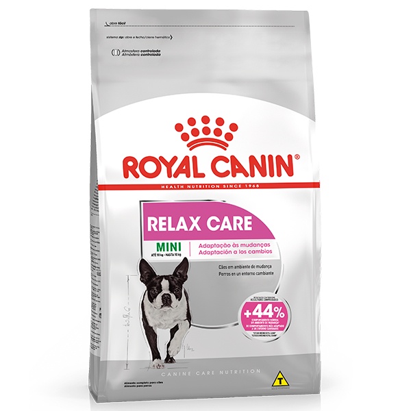 Ração Royal Canin Mini Relax Care para Cães Adultos de Raças Pequenas Submetidos a Mudanças de Ambiente - 2,5Kg - Pets