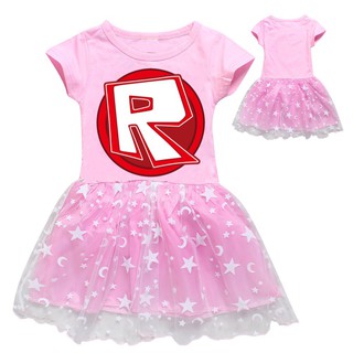 Roblox Amazon Mesh Girls Skirt New Cotton Summer Short Sleeve Skirt Children S Skirt 7248 Shopee Brasil - skirt mesh roblox