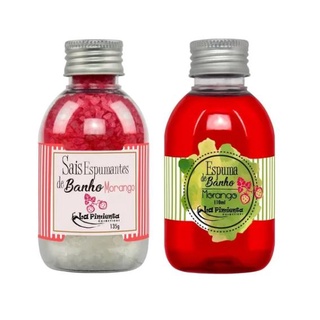 KIT Espuma de Banho + Sais Espumantes de Banho Aromáticos