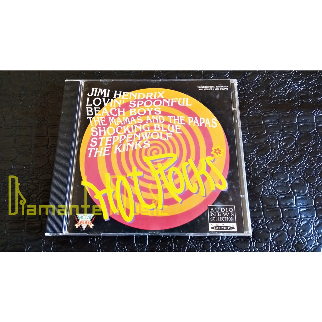Hot Rocks - Coletânea Rock Clássico Jimi Hendrix The Troggs Steppenwolf CD Promo EX Ref. 1807