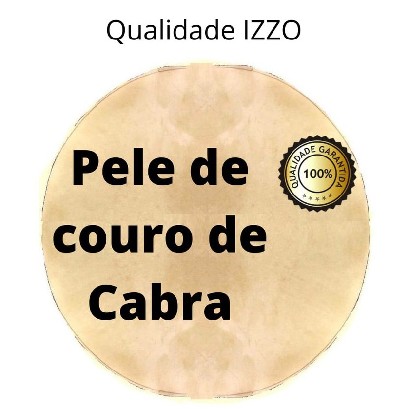 Pele Couro De Cabra Disco 60 Cm Atabaques Congas Timbas Sem Aro