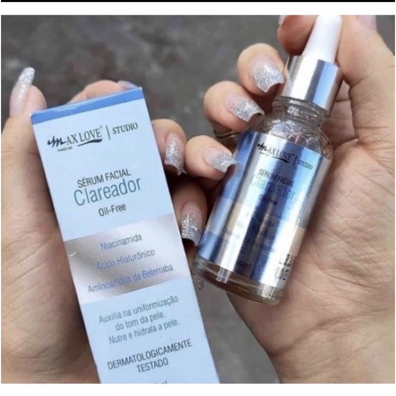 Serum Facial Clareador Oil Free Max Love 30 ML Shopee Brasil