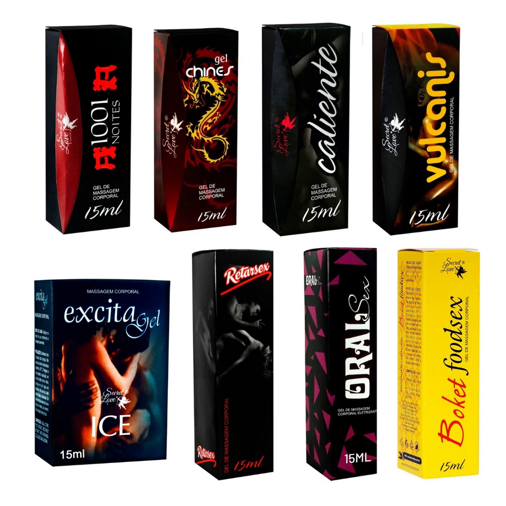 Kit Sensual 5 Gel Excitante Super Funcional - Segred Love