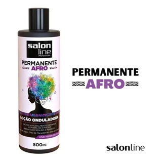 Loção Onduladora Permanente Afro Salon Line 500ml em Oferta na Shopee