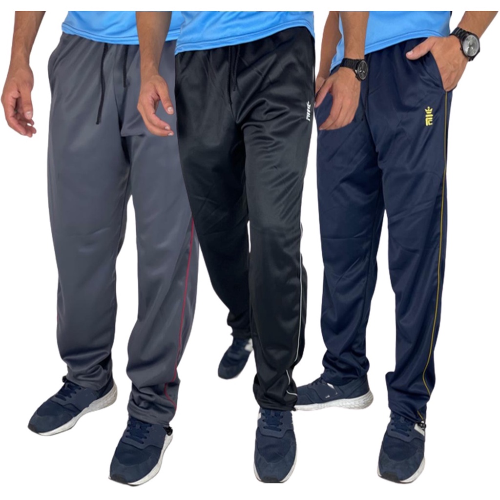 3 Calça Masculina modelo chimpa masculino dry fit para academia esporte lazer do M ao GG