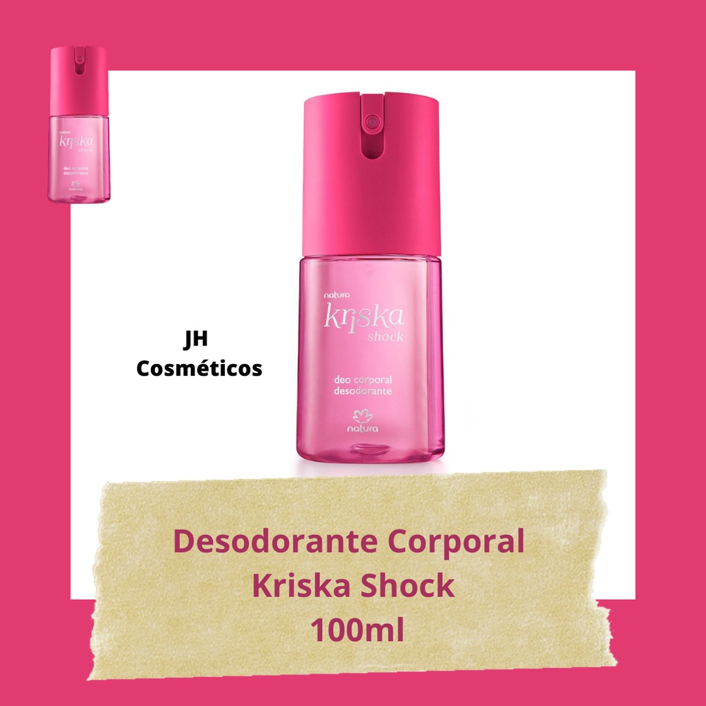 Desodorante Corporal Kriska Shock Natura 100ml Perfume Natura Deo Corporal  Kriska | Shopee Brasil