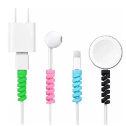 10 pcs Protetor Espiral de Cabo Compacta Portátil Anti Quebra-proteção de cabo Linha De Dados em Oferta na Shopee