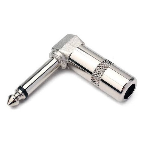 Plug P10 Metal Mono Profissional 90 Graus