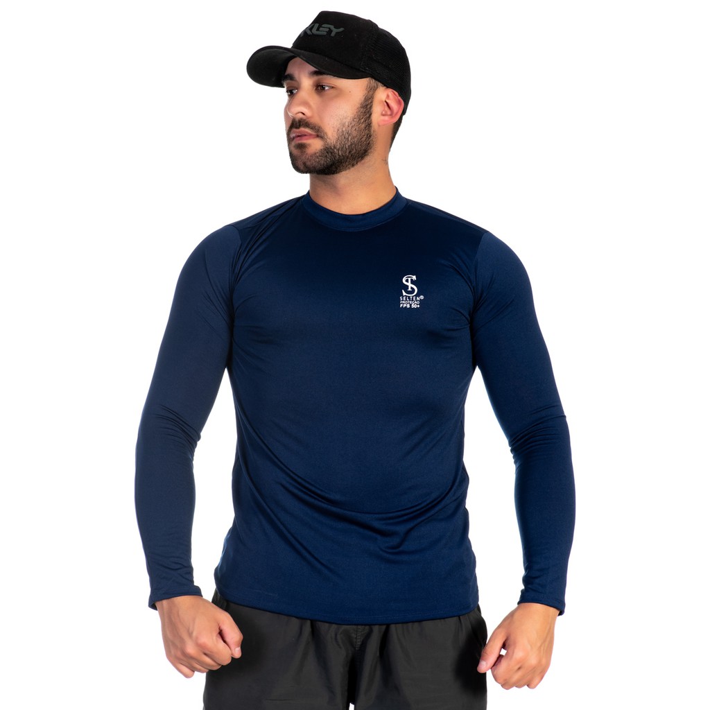 Camiseta Uv Proteção Solar Manga Longa Para Andar de Bike Ultravioleta - Sports & Outdoors