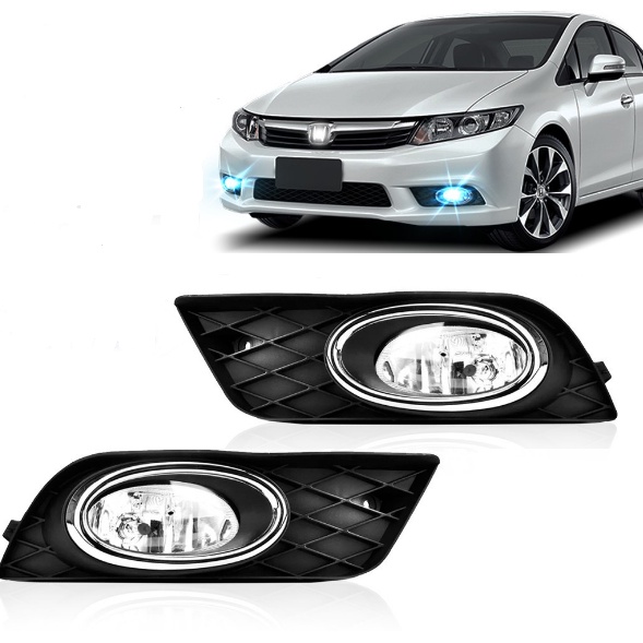 Farol Auxiliar Civic 2012 2013 2014 C/moldura