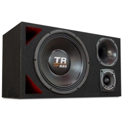 Caixa Trio Automotivo Completa Alto Falante Triton Tr 620 Full Trap Duto Triangulo