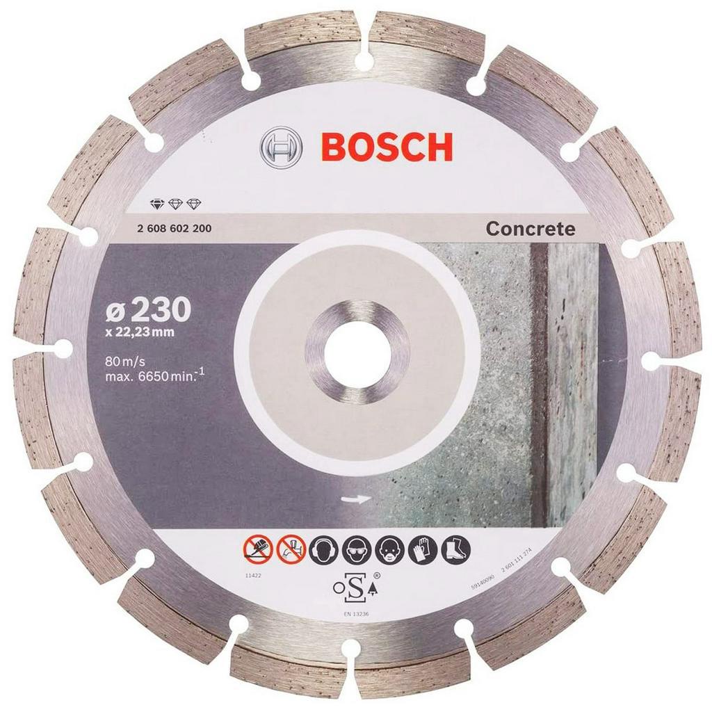 Disco Diamantado 230mm Bosch p/ Concreto Standard Segmentado em Oferta na Shopee