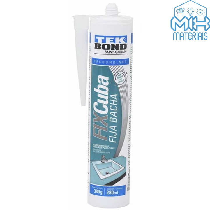 Adesivo fixcuba para fixa de pias e cubas 380g Tekbond