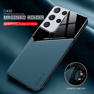 Capa Traseira Magnética Com Suporte De Carro Para Samsung Galaxy S21/S22/Ultra Plus/S20/Fe