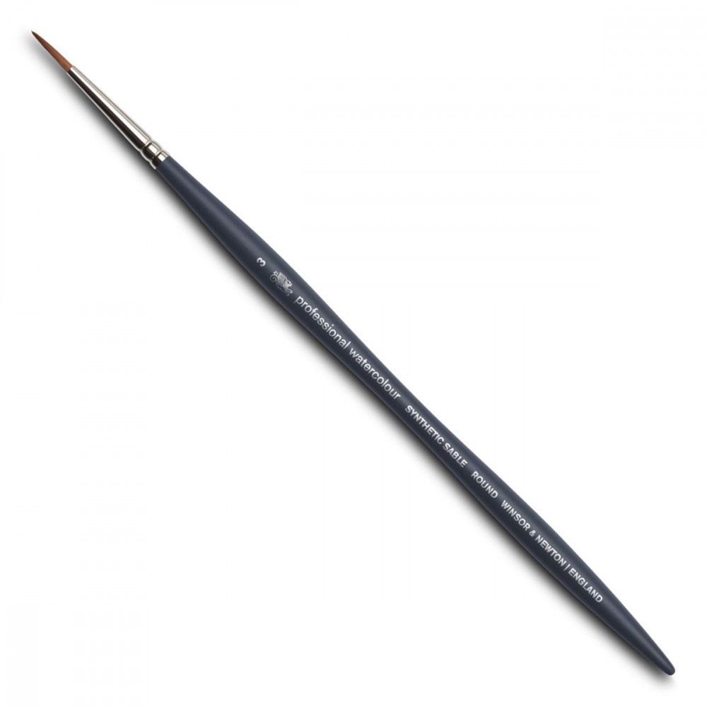 Pincel Para Aquarela Profissional Redondo N°3 Watercolor Winsor & Newton