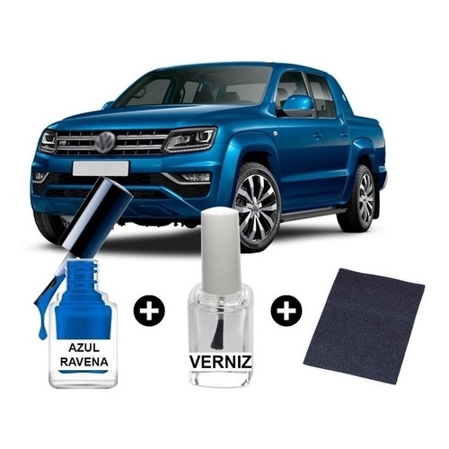 Tinta Tira Risco Automotiva Azul Ravena Amarok