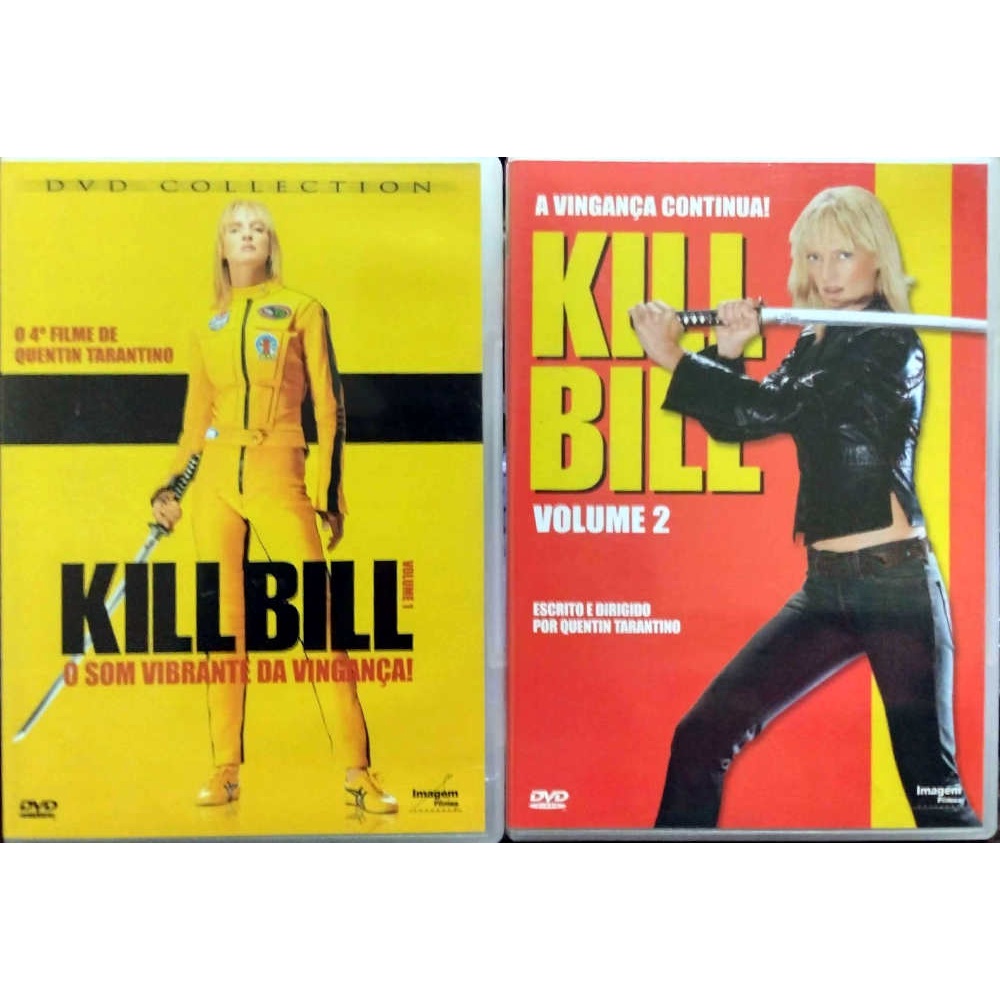 2 Dvds Kill Bill Volume 1 + Kill Bill Volume 2 / Semi Novos