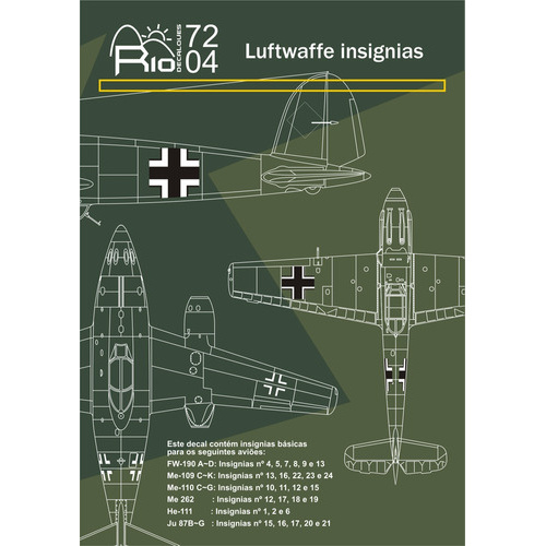 Decal Cruzes Balcânicas Luftwaffe Fcm 1/72 Decalque  Plastimodelismo - Petrohobby