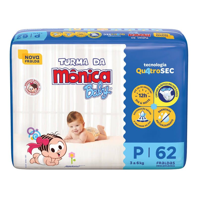 Fralda Monica Mega - Escolha o tamanho