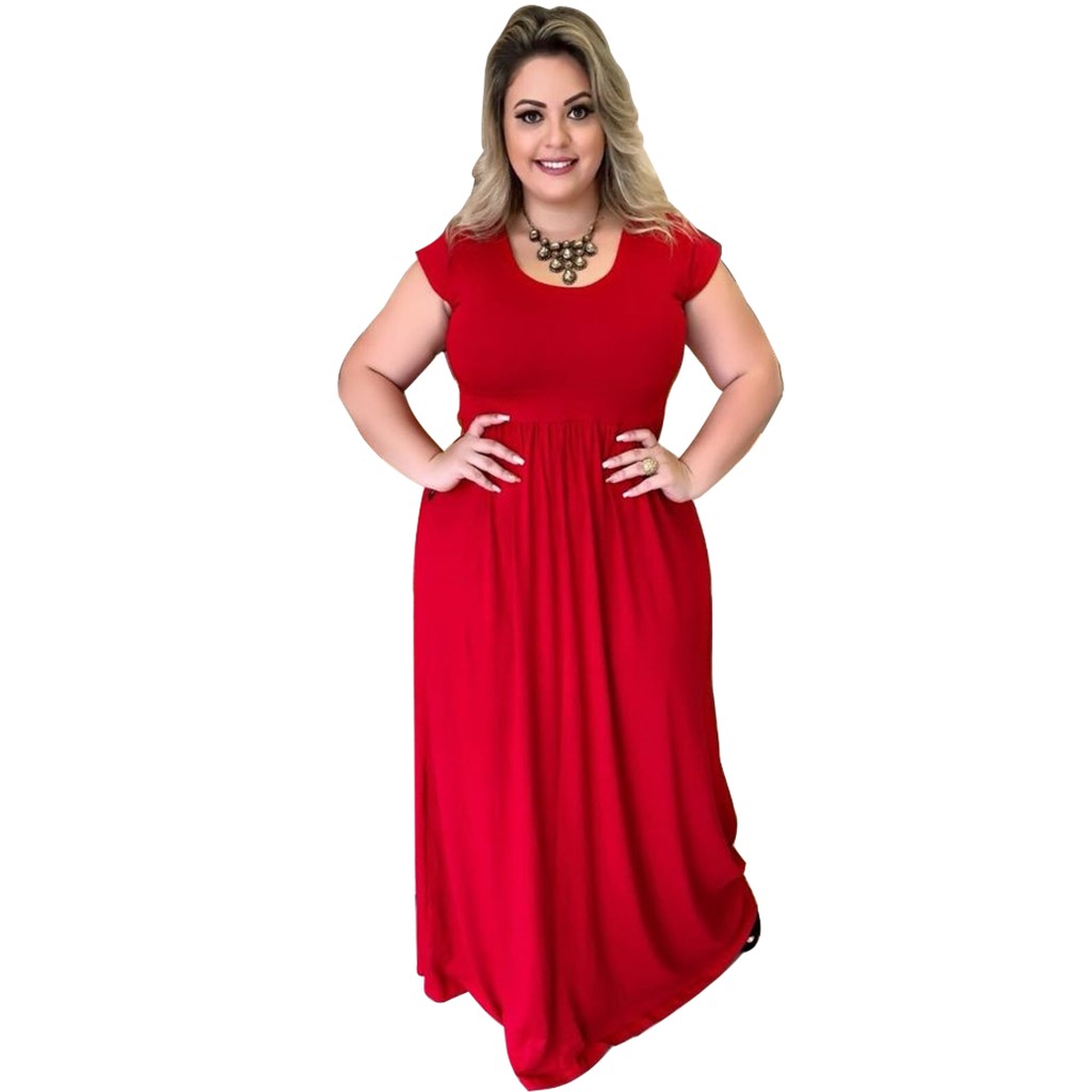 vestido vermelho de malha