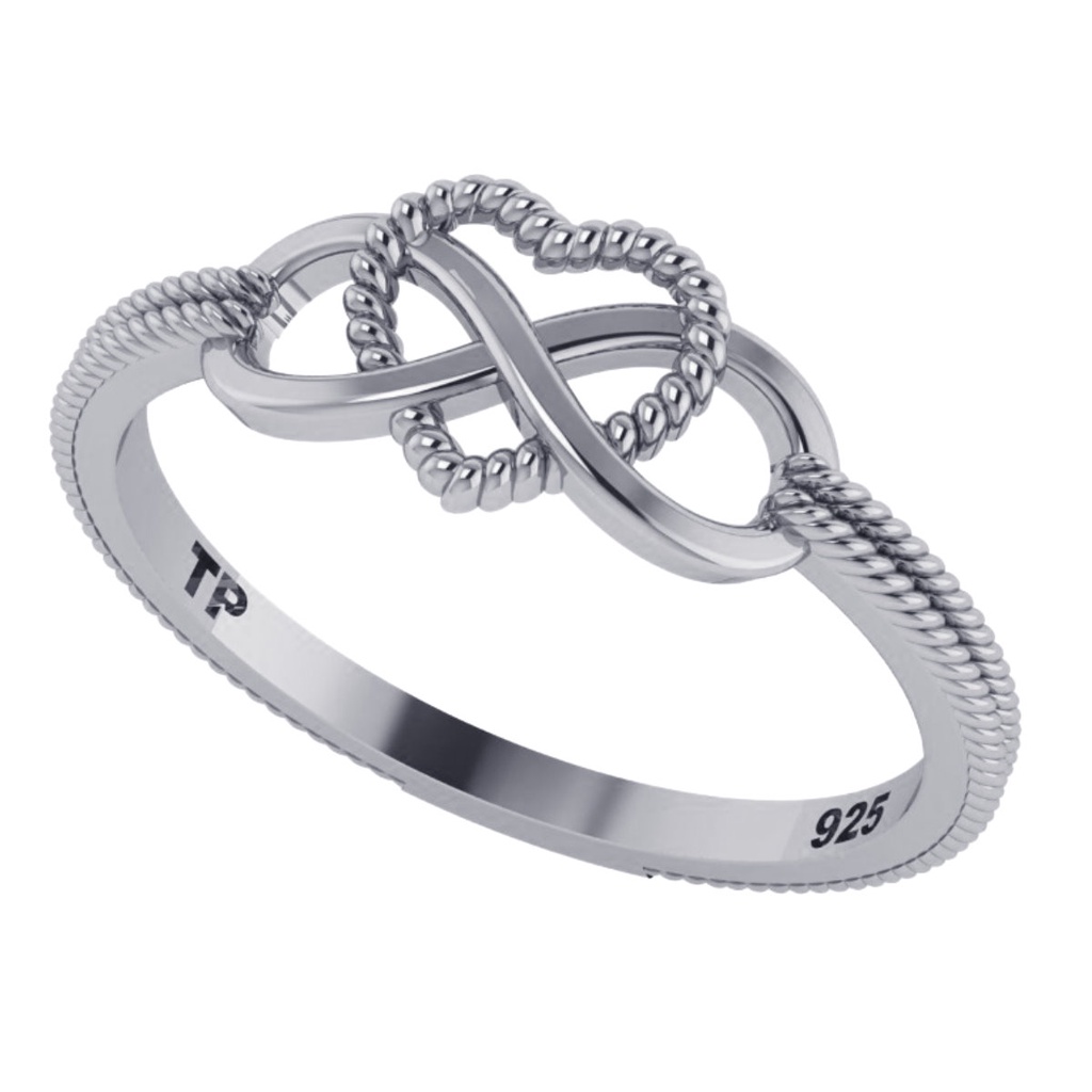 Anel Infinito Amor Pura Prata 925 - Original Tudo Prata em Oferta na Shopee
