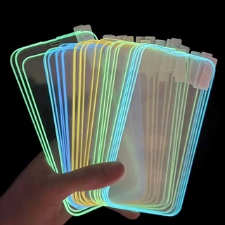 Película Iphone 3D Neon Luminoso Fluorescente Noturna Compatível Com iPhone Varios modelos