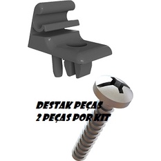 Kit do Suporte do Quebra Sol + Parafuso Fiat Strada Nova 2020 2021 2022 2023 plast car