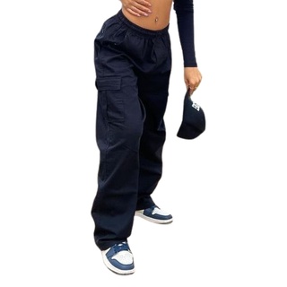 Calça skatista Cargo feminina Larga Skate Tendencia gangster Unissex Wide loose sketista