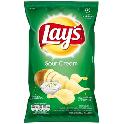 Salgadinho Batata Lays Sour Sauce Cream Cebola 80g - Batata Crocante