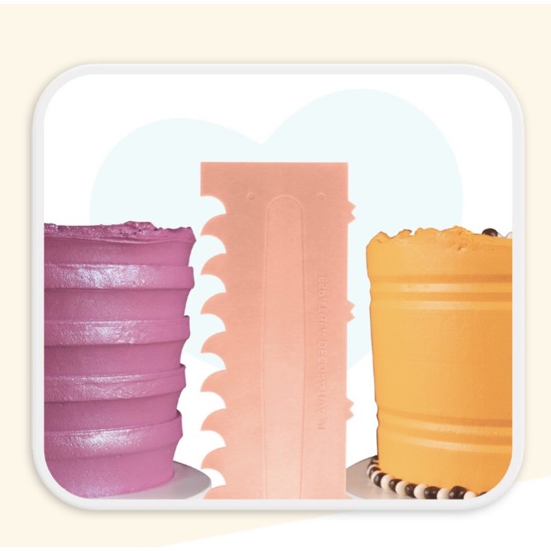 ESPÁTULA DECORATIVA N•6 LENI PARA BOLO E CONFEITARIA BLUE STAR 23cm DUPLA CONFEITARIA  (CHOCOBRAZ)