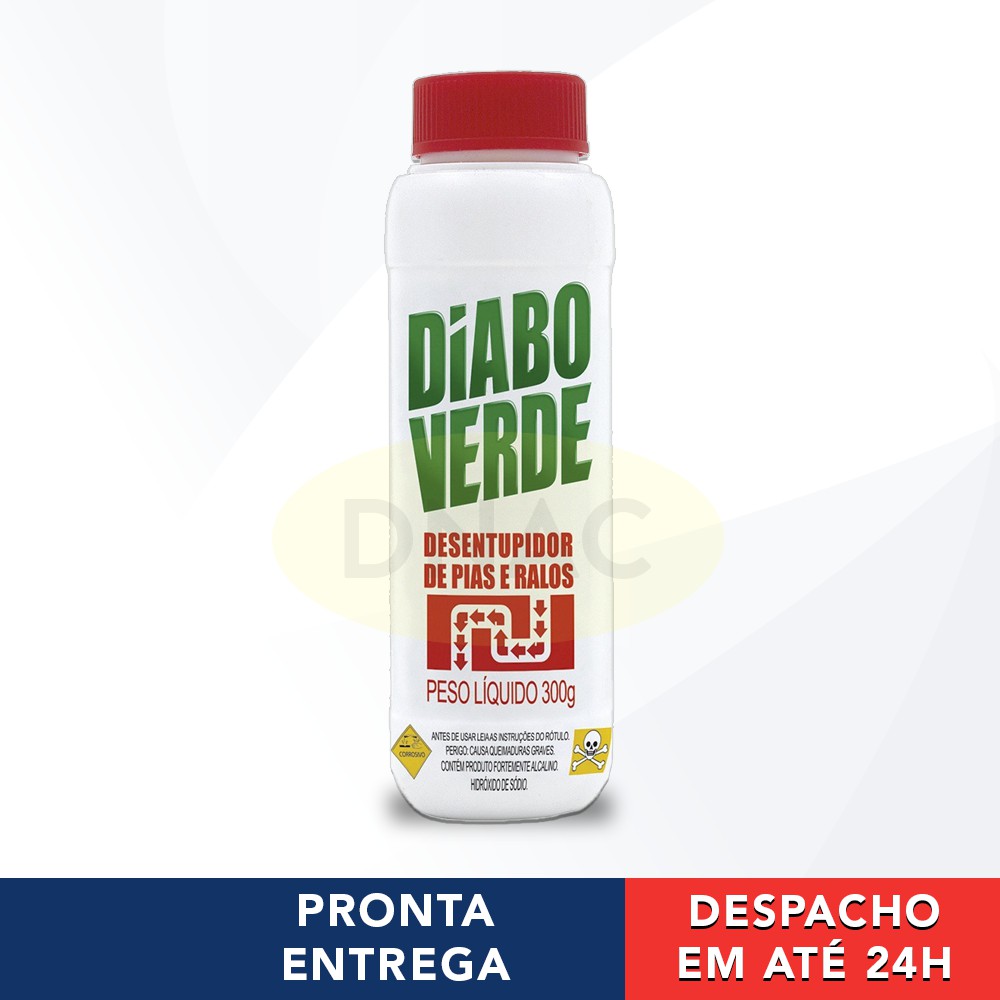 Diabo Verde 300g Desentupidor Pia Ralo Cano Vaso Granulado