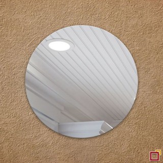 Espelho De Vidro Redondo Lapidado 20cm de diâmetro em Oferta na Shopee