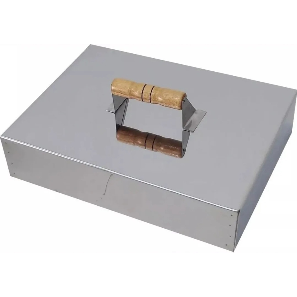 Abafador Inox Para Churrasqueira 40x30x8cm em Oferta na Shopee