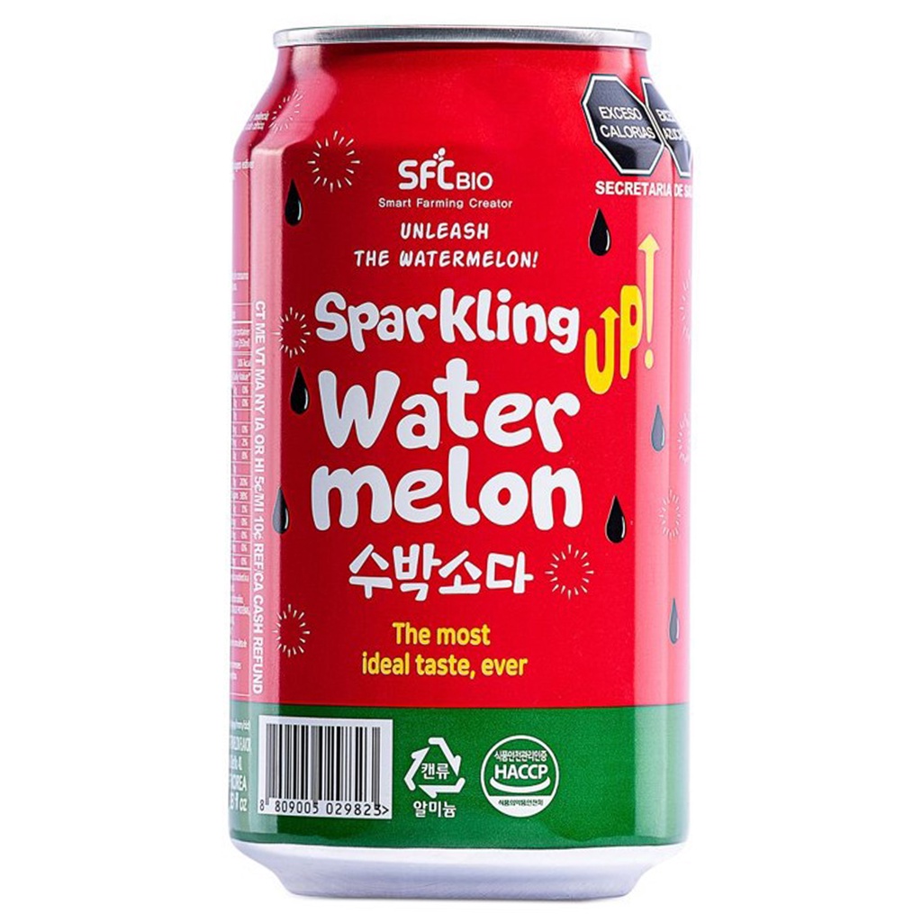 Refrigerante Coreano Melancia Sparkling 350 ml Shopee Brasil