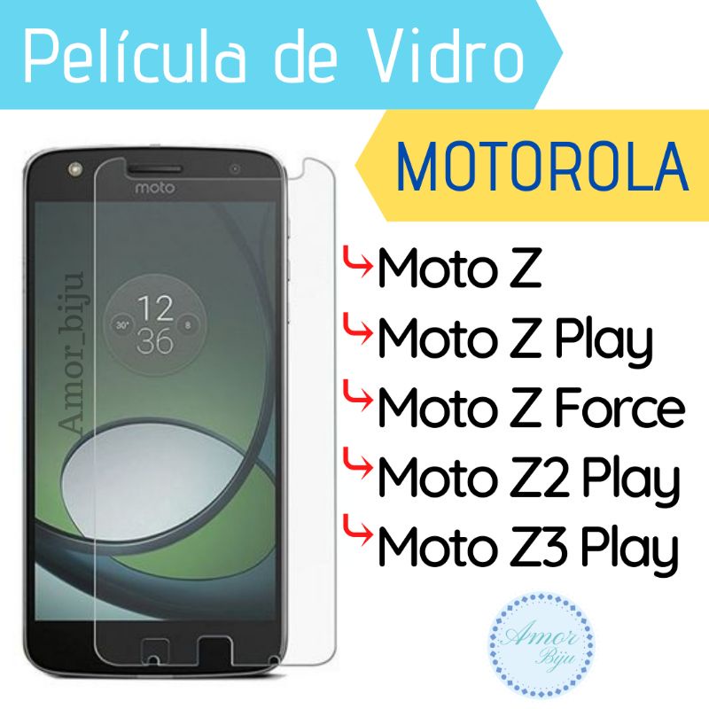 Pelicula de vidro Motorola Moto Z / Z Force / Z Play / Z2 Play / Z3 Play Protetor de tela para celular smartphone