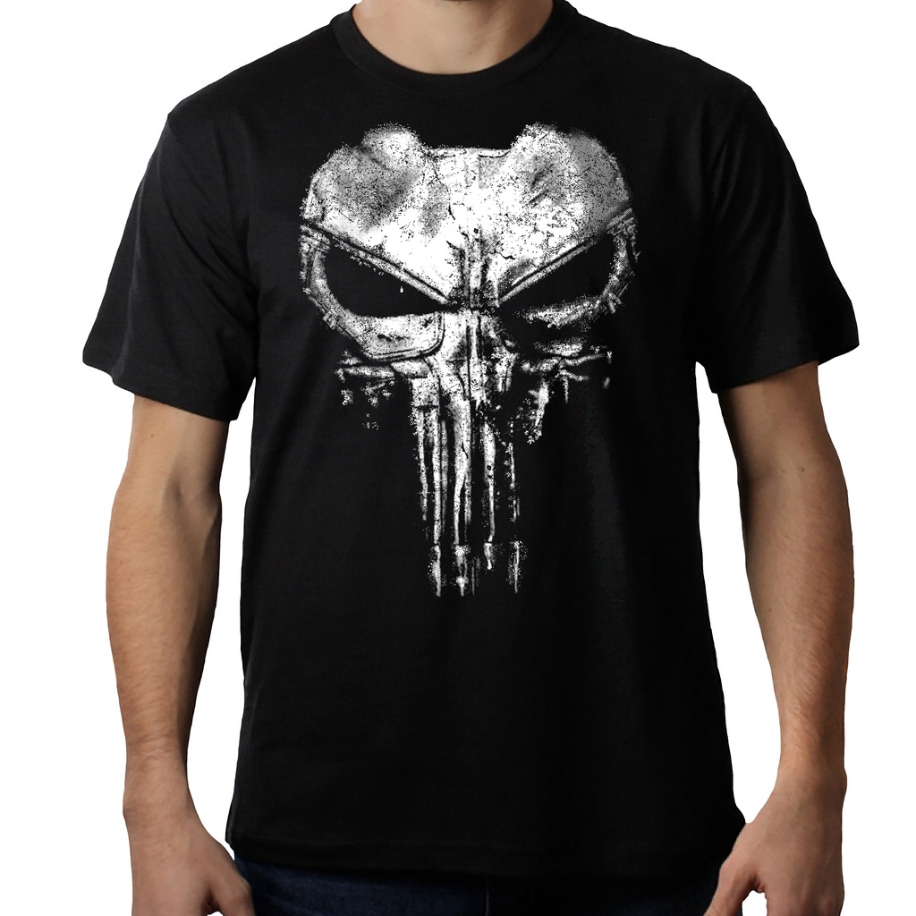 Camisa, Camiseta Masculina The Punisher Série Netflix Justiceiro