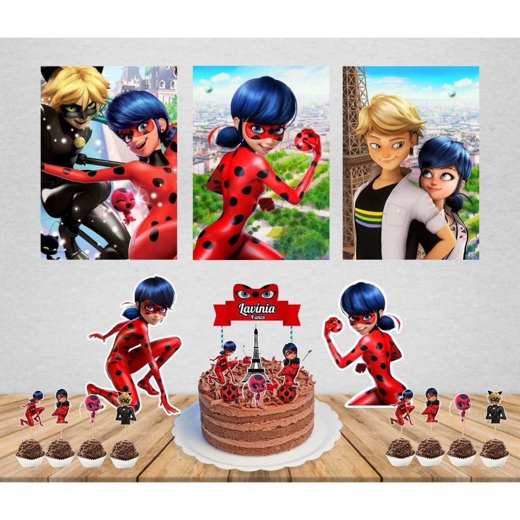 Kit Festa E So Um Bolinho Miraculous Shopee Brasil
