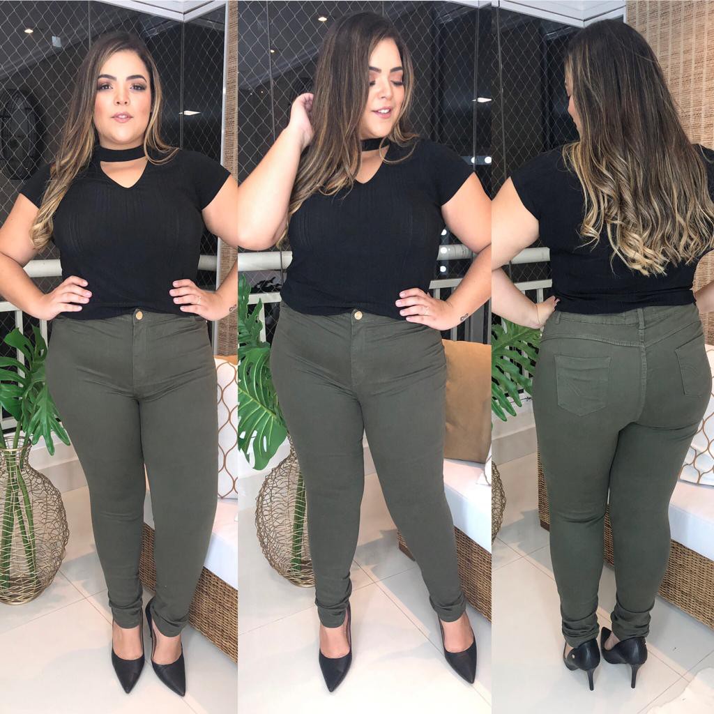 calça militar feminina plus size