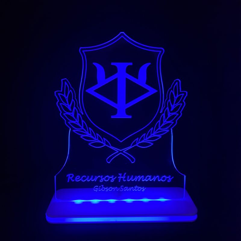 Luminária Abajur Led Recursos Humanos SRC Personalizável