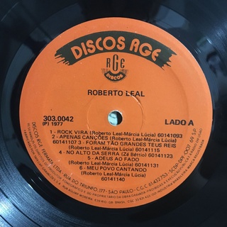 Vinil - LP - Roberto Leal - Rock Vira - 1977 - Disco (NM) / Capa (VG ...