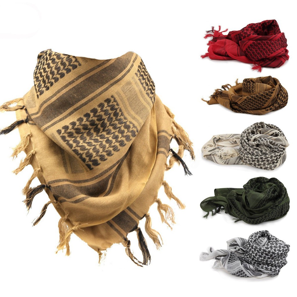 Leve Militar Shemagh Árabe Tático Deserto Exército Shemagh KeffIyeh Cachecol | Shopee Brasil