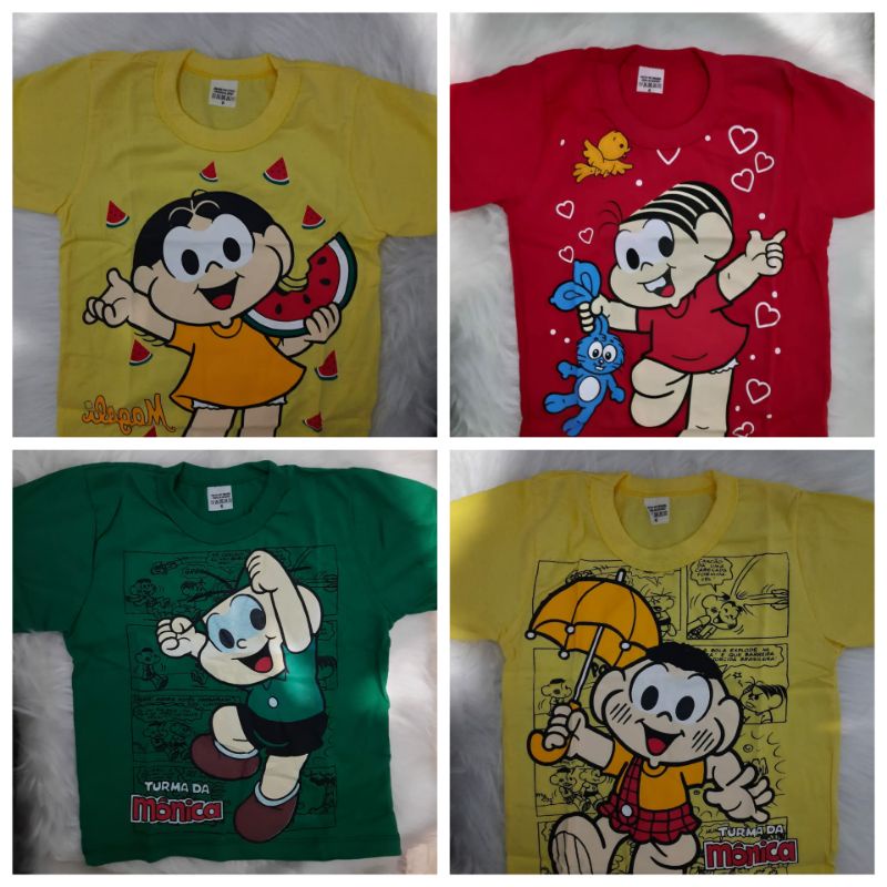 Camiseta Infantil Turma Da Mônica Shopee Brasil 2393