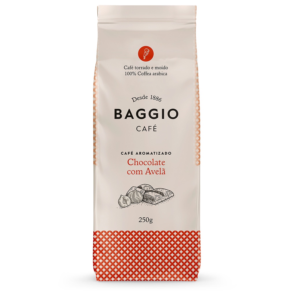 Café Gourmet Moido Aromas Baggio De Chocolate Com Avelã 250g