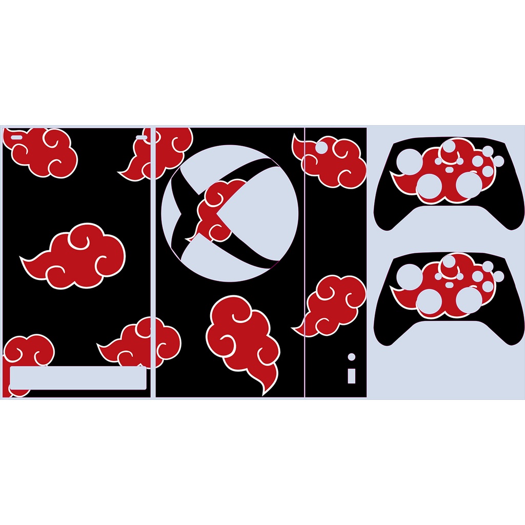Skin Adesiva Xbox Series S - Naruto Akatsuki