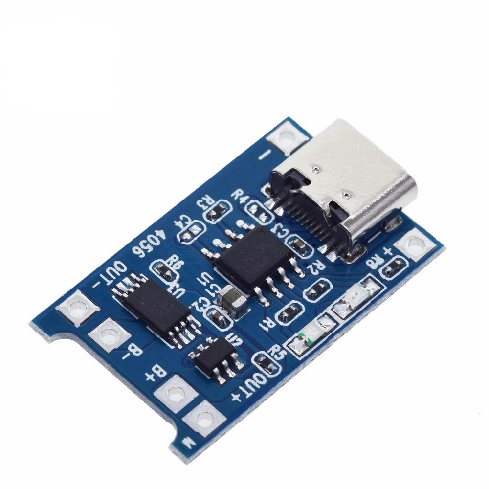 Módulo Carregador tipo C USB para Baterias TP4056  18650 TYPE-C