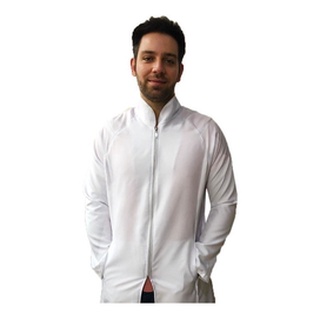 Jaleco Slim Masculino, Em Oxford, Bordado Grátis