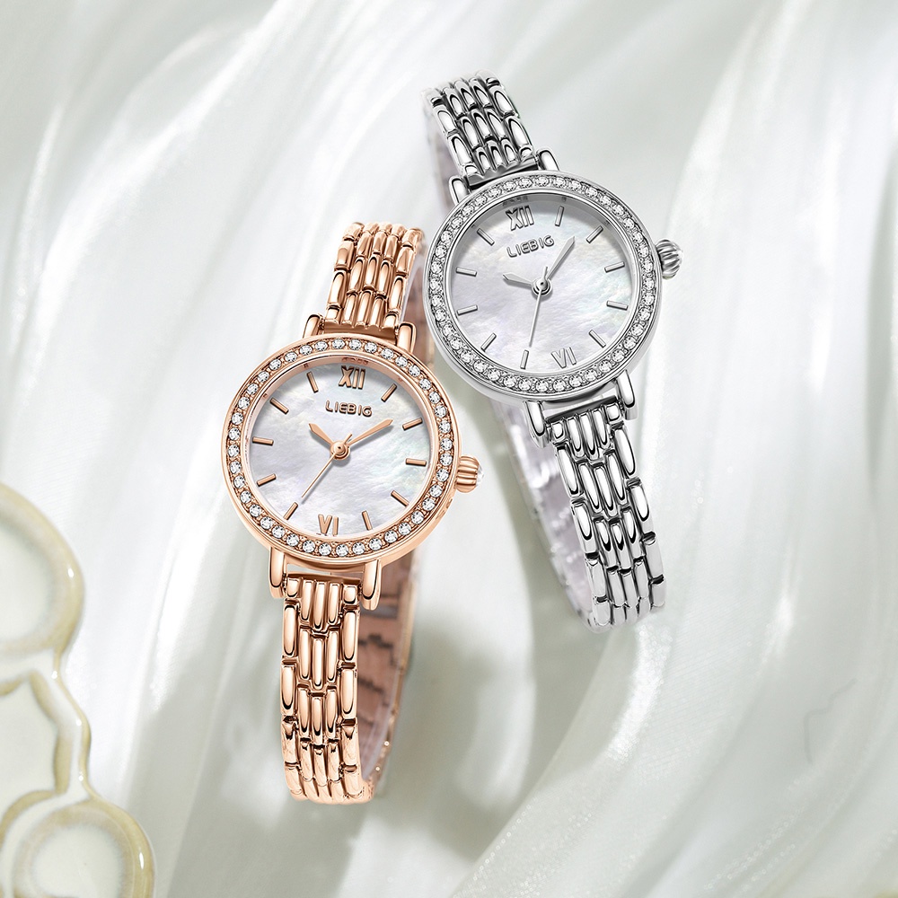 Detalhes do Relógio Feminino SKMEI L2629 Pulseira De Aço De Quartzo Pulso Pequeno Estilo Comercial De Alta Qualidade
